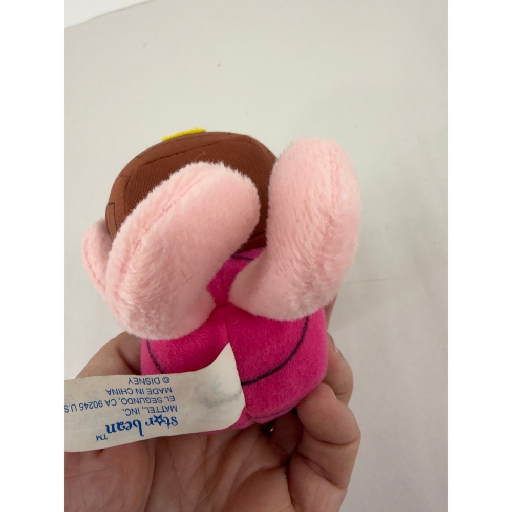 Disney Mattel Star Bean Piglet Plush Holding Treasure Chest Pink Winnie the Pooh - Picture 9 of 9